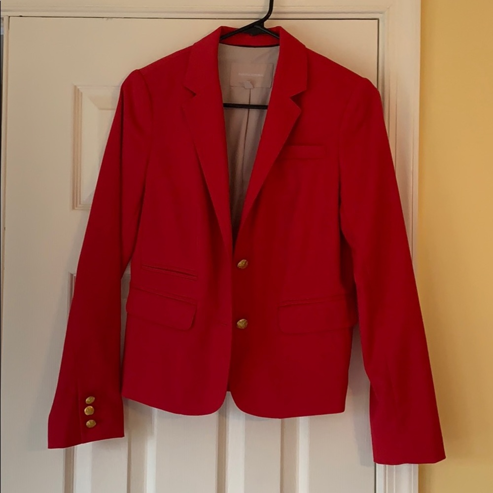 Banana republic red blazer ❣️